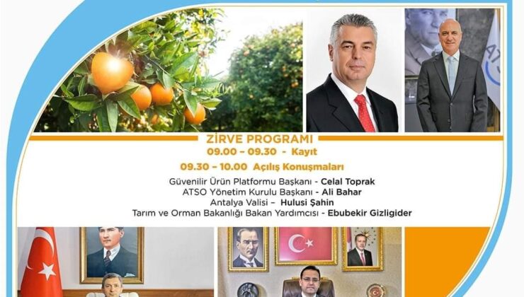 Antalya Tarım Zirvesi için nefesler tutuldu
