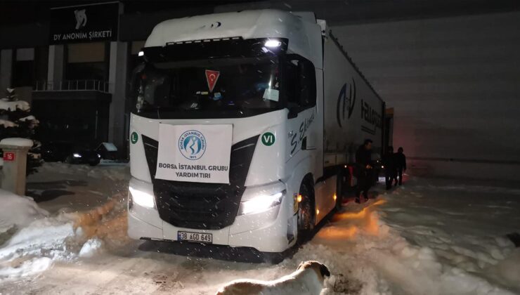 Borsa İstanbul Grubu’ndan depremzedelere yardım tırı gönderildi