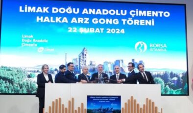 Borsa İstanbul’da gong Limak Doğu Anadolu Çimento için çaldı