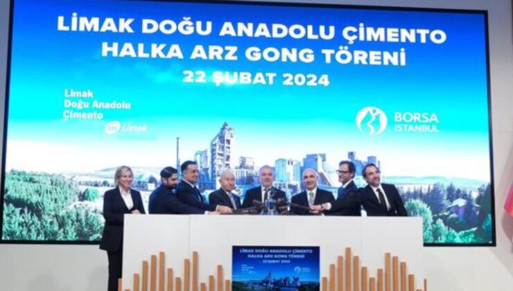 Borsa İstanbul’da gong Limak Doğu Anadolu Çimento için çaldı