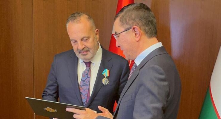 Cemil Kazancı’ya Özbekistan Cumhurbaşkanından “Dostluk Nişanı”