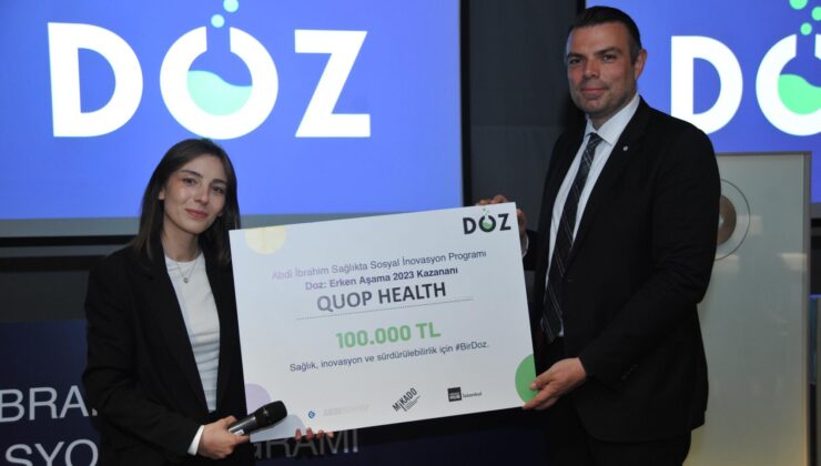 ‘Doz’ programında ödül Quop Health girişiminin oldu