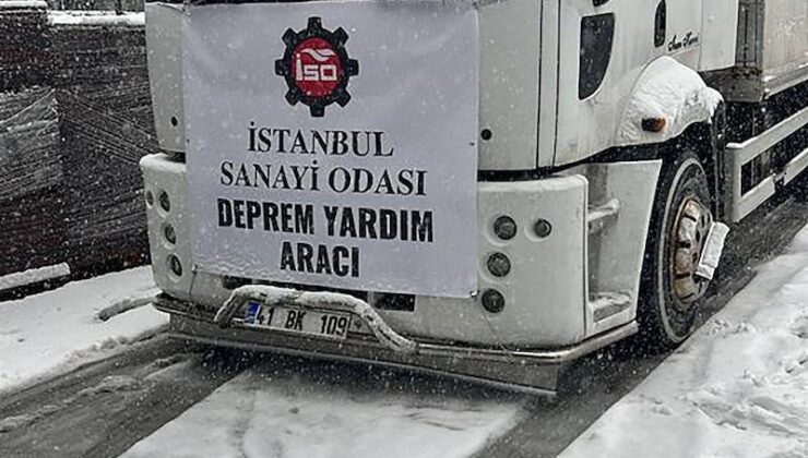 İSO 12 tır yardımı depremzedelere ulaştırdı