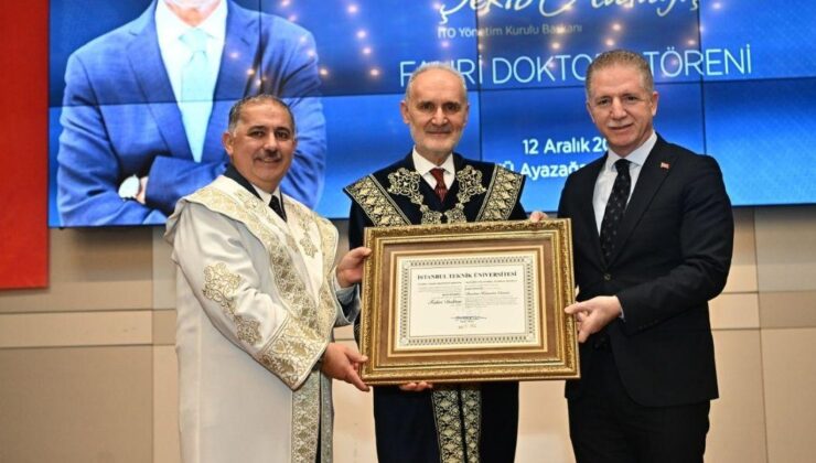 İTO Başkanı Avdagiç’e İTÜ’den “fahri doktora” unvanı