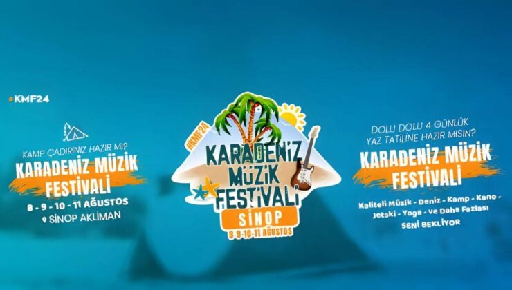 Sinoz Karadeniz Müzik Festivali 8 Ağustos’ta başlıyor