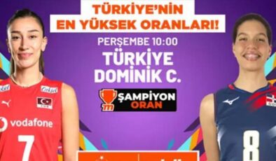 Filenin Sultanları’nın Dominik Cumhuriyeti maçında Türkiye’nin en yüksek oranları Misli’de!