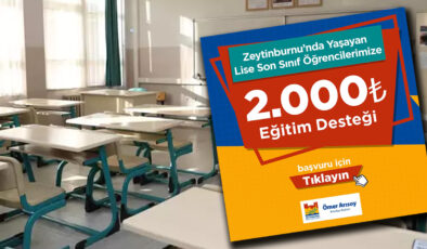 Zeytinburnu Belediyesi 2 bin TL eğitim desteği veriyor