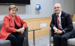 Bakan Şimşek IMF Başkanı Georgieva ile bir araya geldi