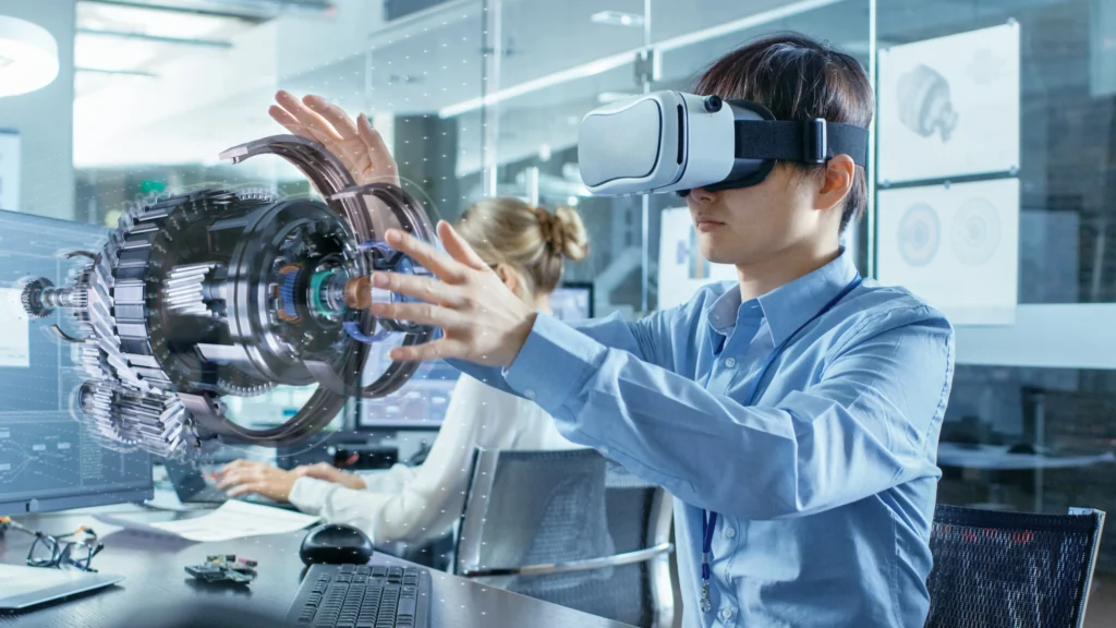 16x9 man with goggles augmented reality SHS 1104131717.5120