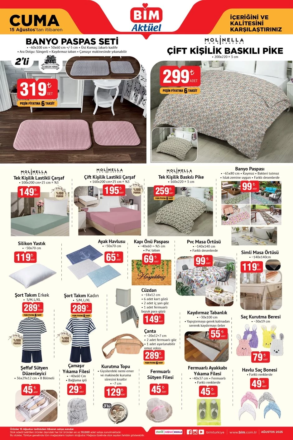 BİM 22 ağustos 2025 kataloğu neden yok, aktüel ürünler yok mu