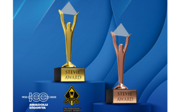 İki dalda Stevie ödülü kazanıldı