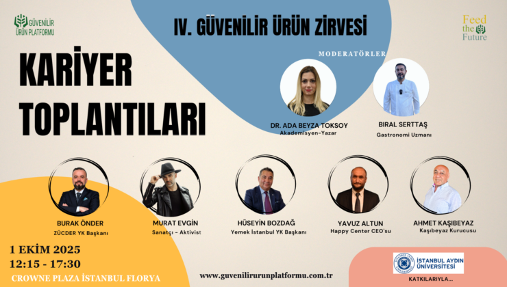 Gıda sektörünün kalbi, Güvenilir Ürün Zirvesi’nde atacak