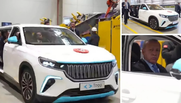 Kale gibi Togg: Cumhurbaşkanı Erdoğan özel üretim araçla geldi