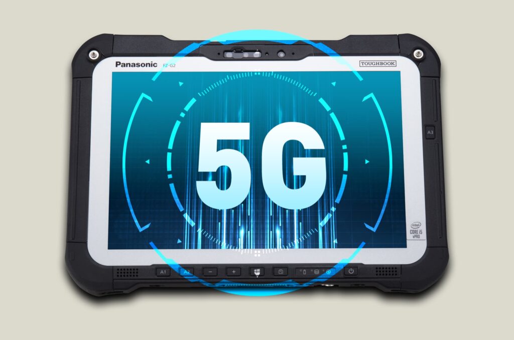 TOUGHBOOK G2 image with 5G connectivity screen
