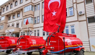 20 köye yangın söndürme tankeri dağıtıldı