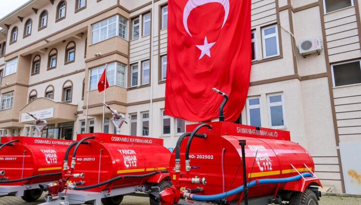 20 köye yangın söndürme tankeri dağıtıldı