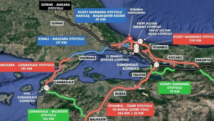 Marmara sanayisine yeni koridor: Güney marmara otoyolu geliyor