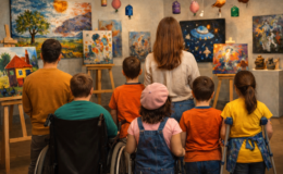 Özel gereksinimli çocukların emeği sergide