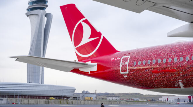 THY’nin 500’üncü uçağı gökyüzünde rekor kırdı