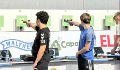 Milli atıcılardan Bulgaristan’da çifte zafer: Avrupa rekoruyla gelen altın madalya!