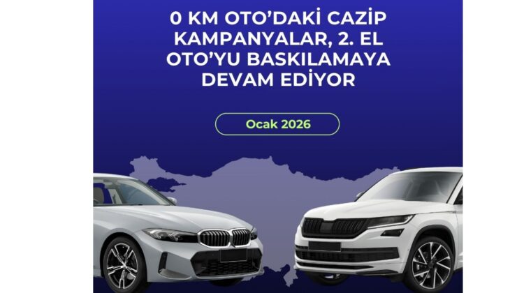 Sıfır araç satışları güçlü, ikinci el pazarı yavaşladı