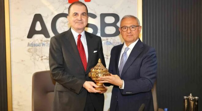 Ömer Çelik ve Faruk Aytek’ten AOSB’ye tebrik ziyareti