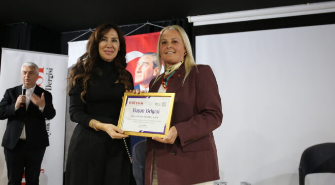 Nazife Ağırbaş Kale’ye başarı ödülü