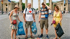 Berlin çöp sorununa karşı turistleri nehir temizliğine davet ediyor