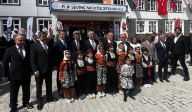 Eğitime 110 milyon TL’lik destek: Yeni okulda ders zili çaldı