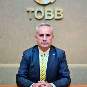 TOBB Tu╠erkiye Yaz─▒l─▒m Meclisi Bas╠gkan─▒ Ertan Barut