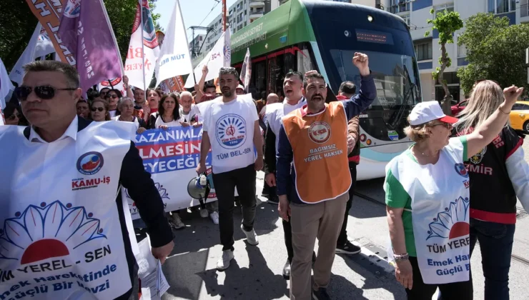 İzmir’de belediye emekçileri meydanlara indi: Haklarımızı gasp edemezsiniz!