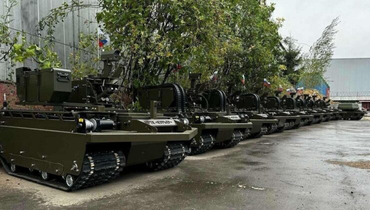 Rusya’dan robotik hamle! Kurier hem mayın döşüyor hem havan atıyor