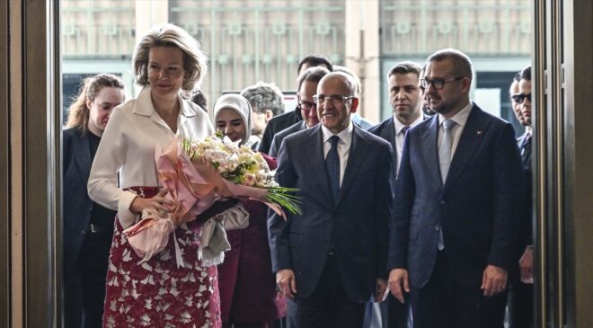Belçika Kraliçesi Mathilde’den TCMB İstanbul Finans Merkezi’ne ziyaret