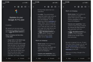 Google abonelik paketlerinde limit krizi: Kullanıcılar isyan etti 3 google ucretli gemini ai paketlerinin limitlerini dusurdu205912 1