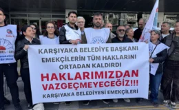 Karşıyaka’da emekçiler direnişe geçti: Belediye önünde nöbet başladı