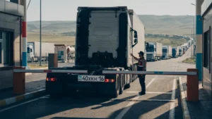 Kazakistan plakalı araçlara uluslararası taşıma yetkisi verildi