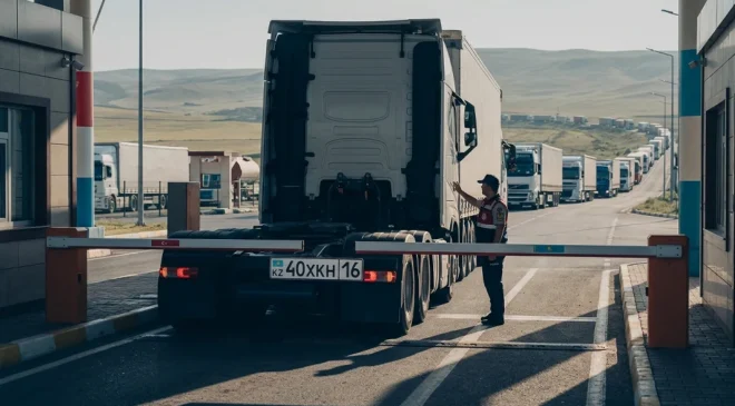 Kazakistan plakalı araçlara uluslararası taşıma yetkisi verildi