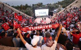 Antiphellos’ta milli heyecan