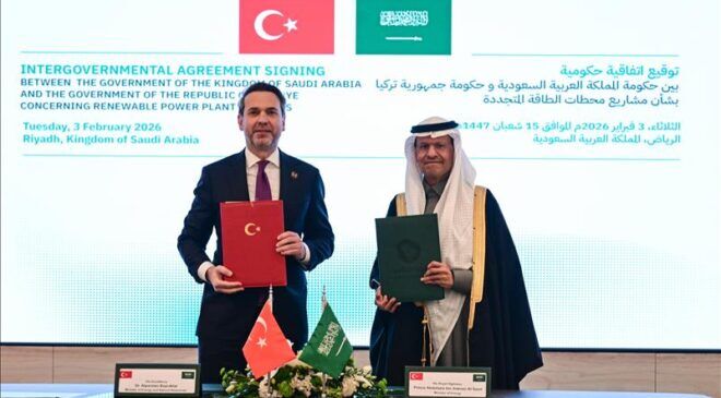Türkiye ile Suudi Arabistan arasında yenilenebilir enerji anlaşması onaylandı