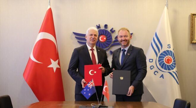Türkiye ile Yeni Zelanda arasında havacılık iş birliği