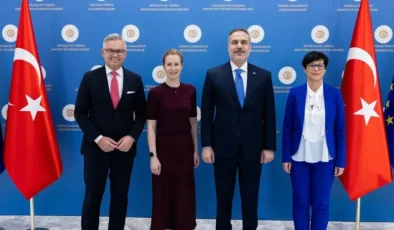 Bakan Fidan, AB’nin üst düzey temsilcilerini Ankara’da ağırladı