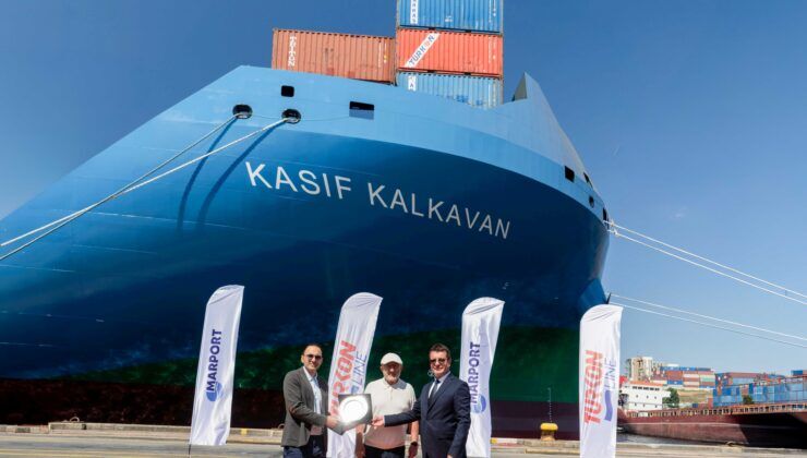 Çevre dostu dev gemiden ilk adım