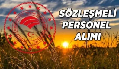 Tarım ve Orman Bakanlığı 1874 sözleşmeli personel alımı yapacak