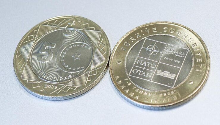 NATO Zirvesi anısına özel tasarımlı 5 lira tedavüle çıktı