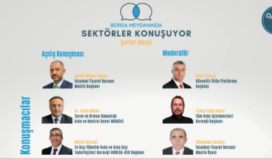 Borsa Meydanı’nda “Şeffaf Menü” konuşulacak