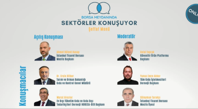 Borsa Meydanı’nda “Şeffaf Menü” konuşulacak