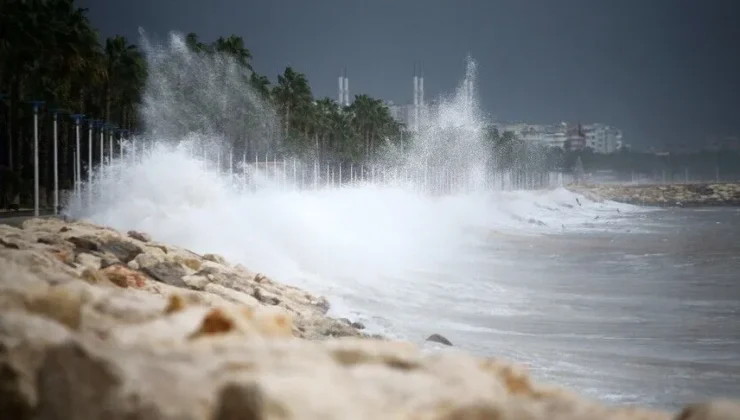 Meteoroloji Doğu Akdeniz için fırtına uyarısı yaptı