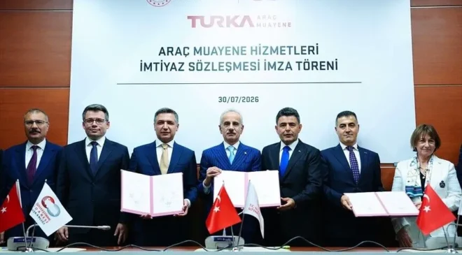 Araç muayenelerinde 2027 yılında başlayacak 20 yıllık yeni imtiyaz dönemi için resmi sözleşmeler imzalandı...