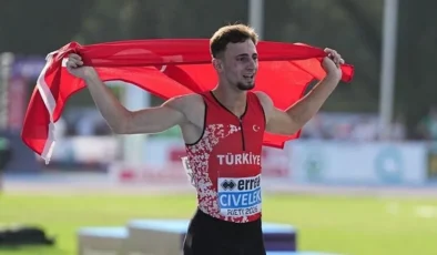 Yunus Emre Civelek Avrupa şampiyonu oldu, Türkiye rekoru kırdı