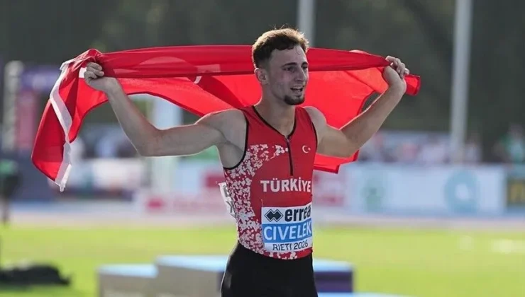 Yunus Emre Civelek Avrupa şampiyonu oldu, Türkiye rekoru kırdı